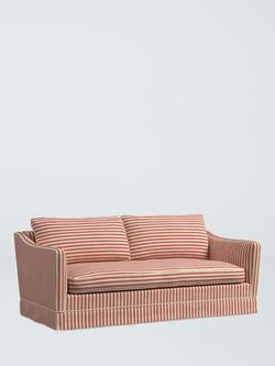 John Lewis x Sanderson Islington Pinetum Stripe Medium 2 Seater Sofa, Rowan Berry
