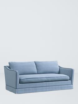 John Lewis x Sanderson Islington Pinetum Stripe Medium 2 Seater Sofa, Cobalt