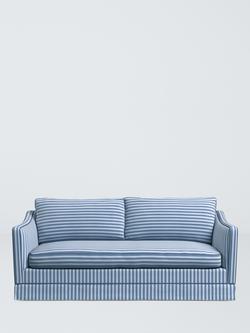 John Lewis x Sanderson Islington Pinetum Stripe Medium 2 Seater Sofa - view 2, Cobalt