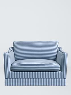 John Lewis x Sanderson Islington Pinetum Stripe Loveseat - view 2, Cobalt Blue