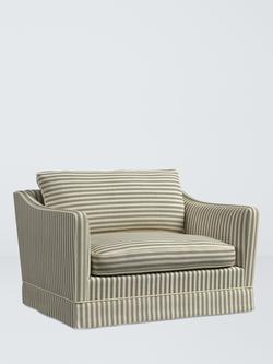 John Lewis x Sanderson Islington Pinetum Stripe Loveseat, Sage