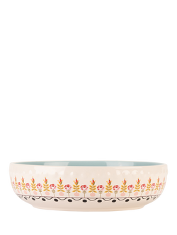 Cath Kidston Painted Stoneware Pasta Bowl, 21cm - view 2, Multi