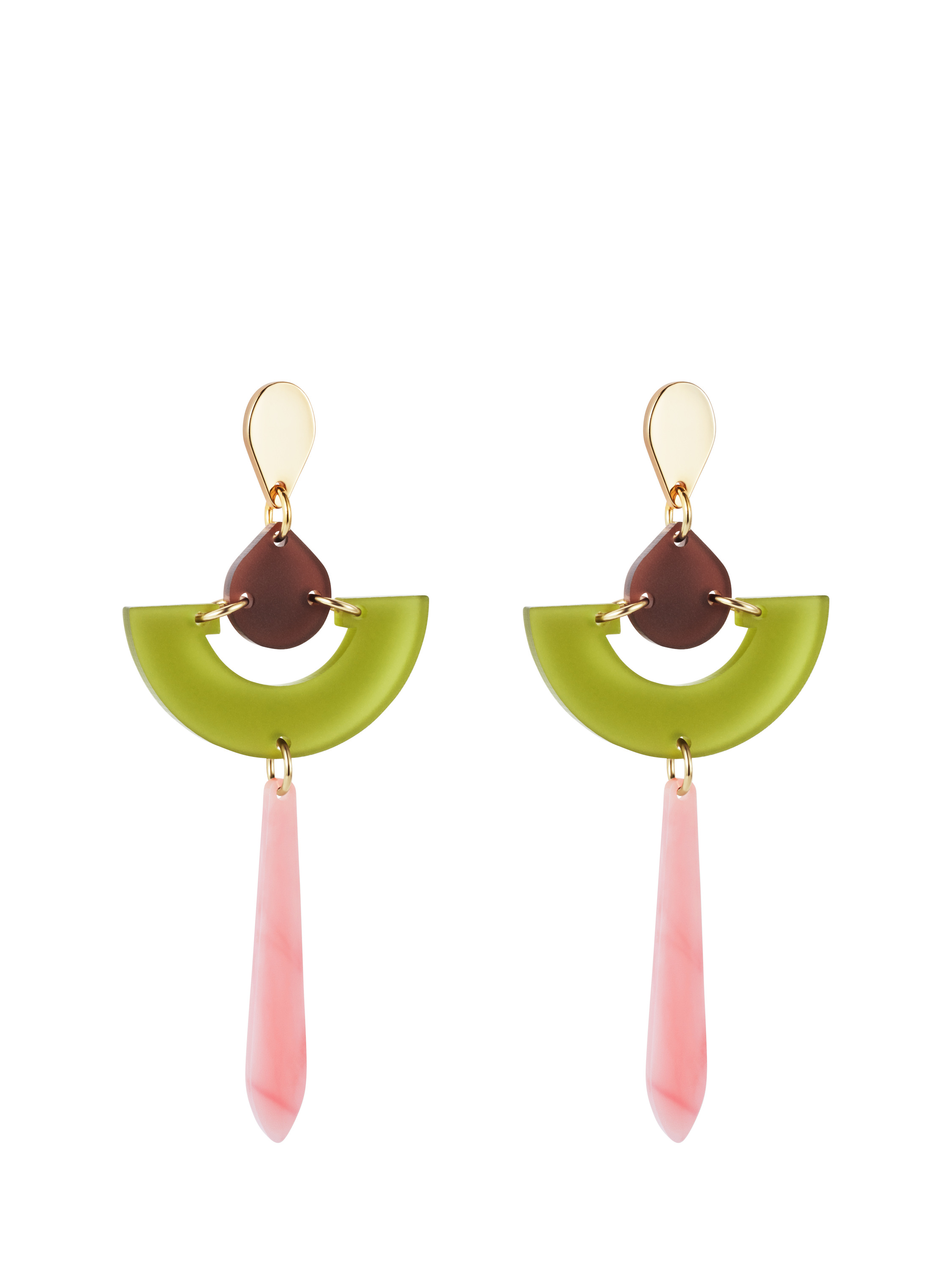 Toolally x Laura Whitmore Daphne Acrylic Drop Earrings