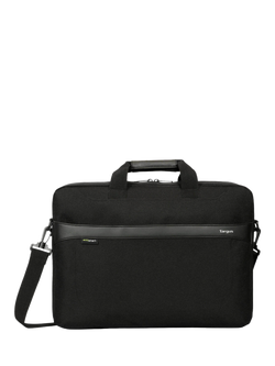 Targus GeoLite EcoSmart Slim Briefcase 13-14" for Laptops up to 14", Black, Black