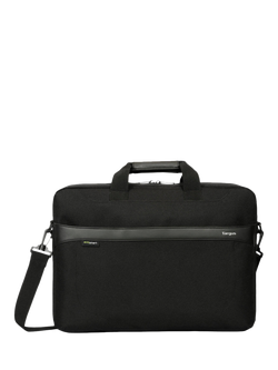 Targus GeoLite EcoSmart Slim Briefcase 15-16" for Laptops up to 16", Black, Black