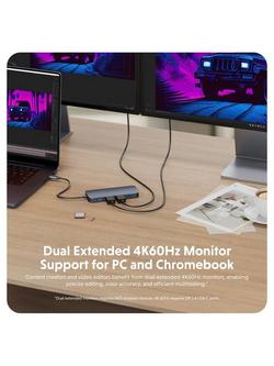 Targus HyperDrive Next 11 Port USB-C Hub, 140W, Black - view 2, Black