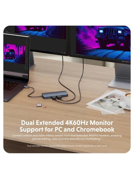 Targus HyperDrive Next 11 Port USB-C Hub, 140W, Midnight Blue - view 2, Midnight Blue