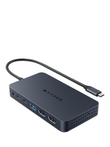 Targus HyperDrive Next Dual 4K HDMI 7 Port USB-C Hub, 100W, Black