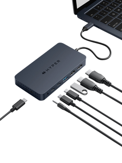 Targus HyperDrive Next Dual 4K HDMI 7 Port USB-C Hub, 100W, Black - view 2, Black