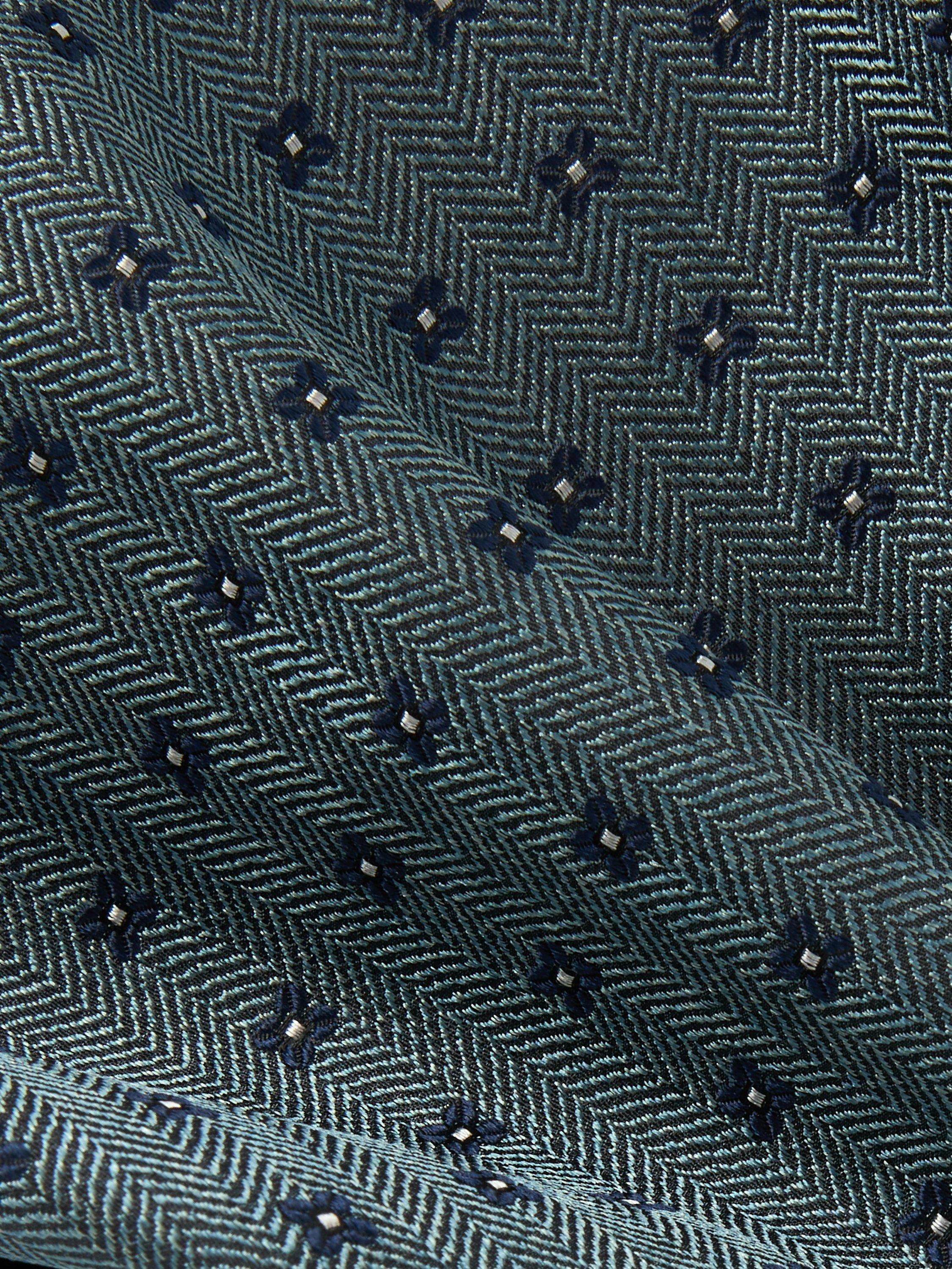 Product image 3 of 4, which shows John Lewis Silk Floral Pocket Square, Teal