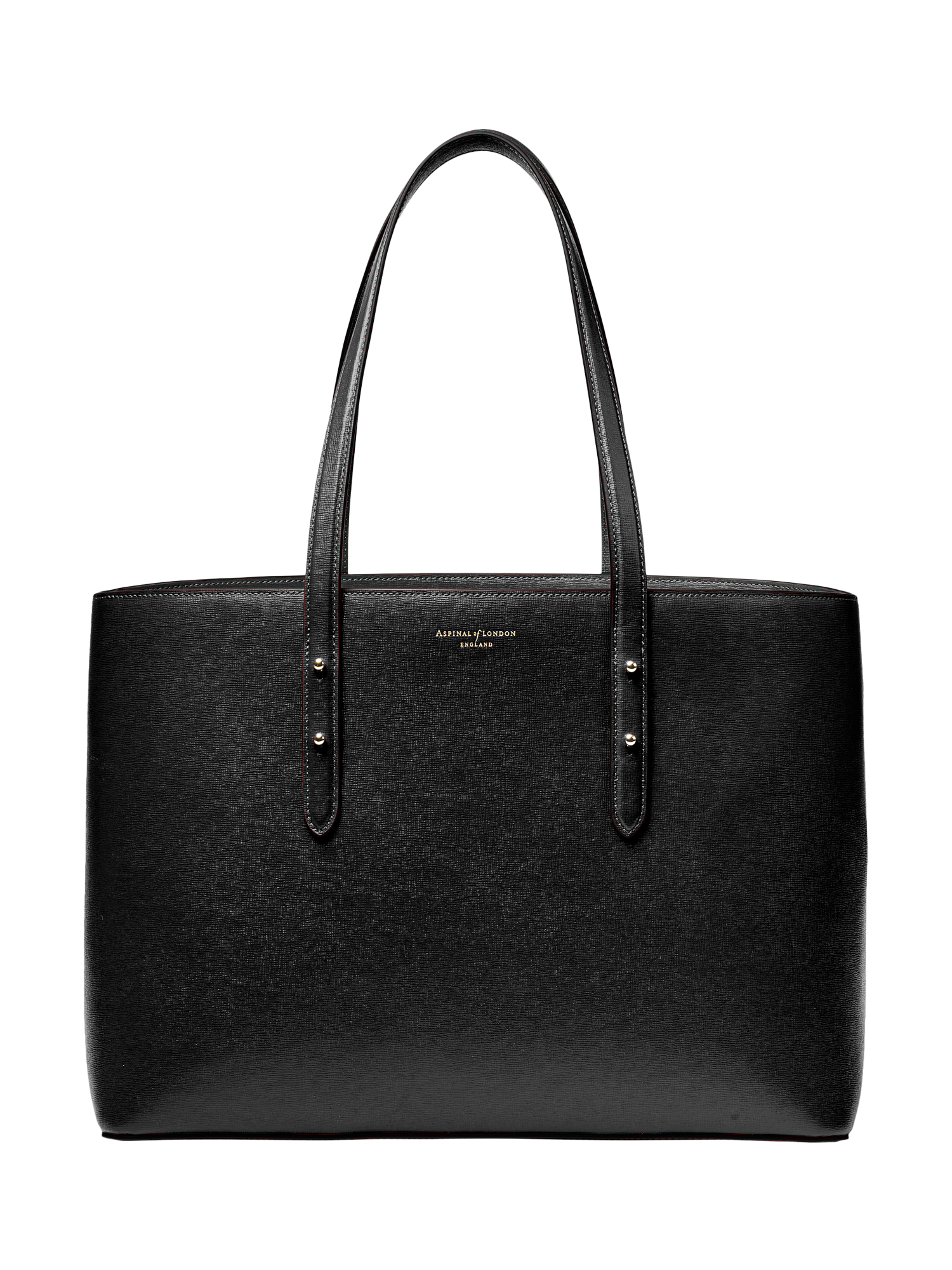 Aspinal of London Regent Leather Tote Bag, Black