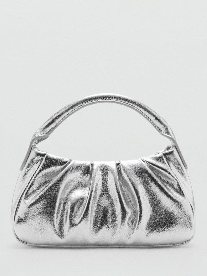 Mango Leon Chain Bag, Silver