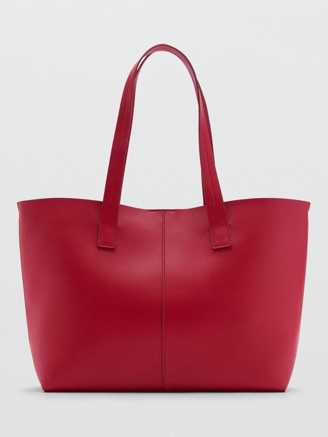 Mango Zinnia Tote Bag, Red