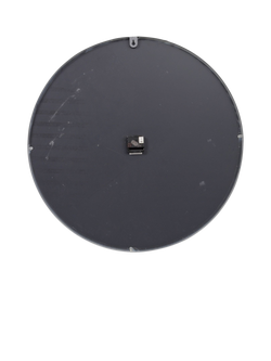 Libra Interiors Beaded Mirrored Round Wall Clock, 70cm, Silver/Grey - view 2, Grey; Silver