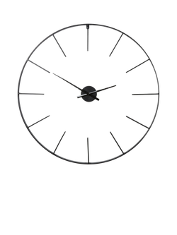 Libra Interiors Tiverton Skeleton Wall Clock, 80cm, Black, Black