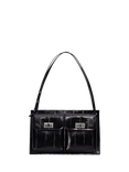 BY FAR Billy Leather Shoulder Bag, Black