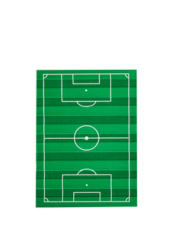 Hootyballoo Football Pitch Paper Napkins, Pack of 16, Multi Green
