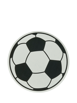 Hootyballoo Football Paper Plates, Pack of 8, Black/White