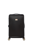 Dune London Olivia 4-Wheel 67cm Medium Suitcase, 72L, Black