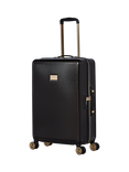 Dune London Olivia 4-Wheel 67cm Medium Suitcase, 72L, Black