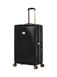 Dune London Olivia 4-Wheel 77cm Large Suitcase, 105L, Black