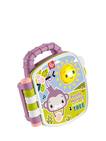 Fisher-Price Purple Monkey Musical Storybook, Multi