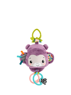 Fisher-Price Sing & Go Purple Monkey Stroller Toy, Multi