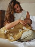 Claude & Co Organic Cotton Knitted Baby Blanket, Golden
