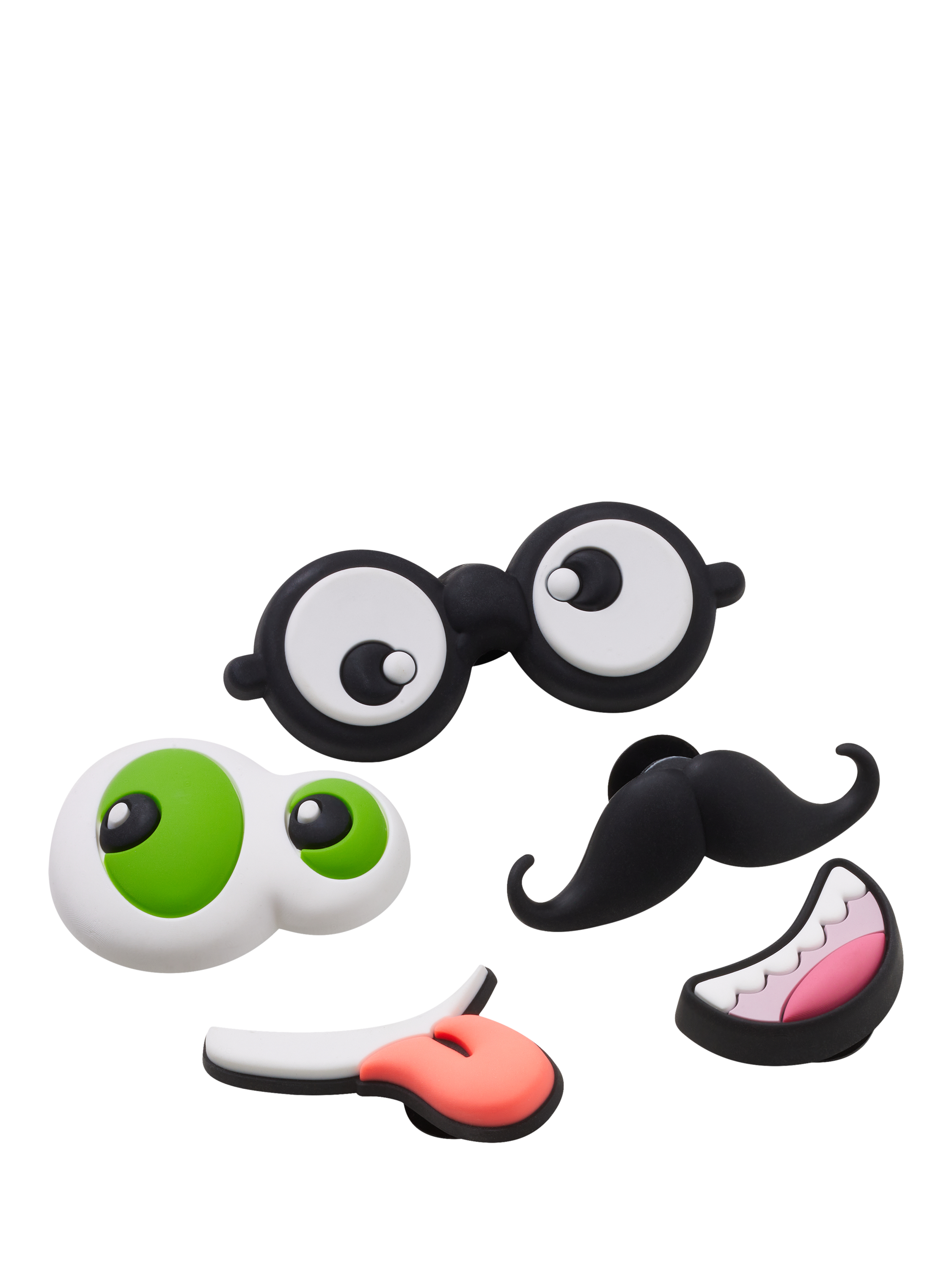 Product image 2 of 4, which shows Crocs Kids' Build Your Own Faces Jibbitz, Set of 5, Multi