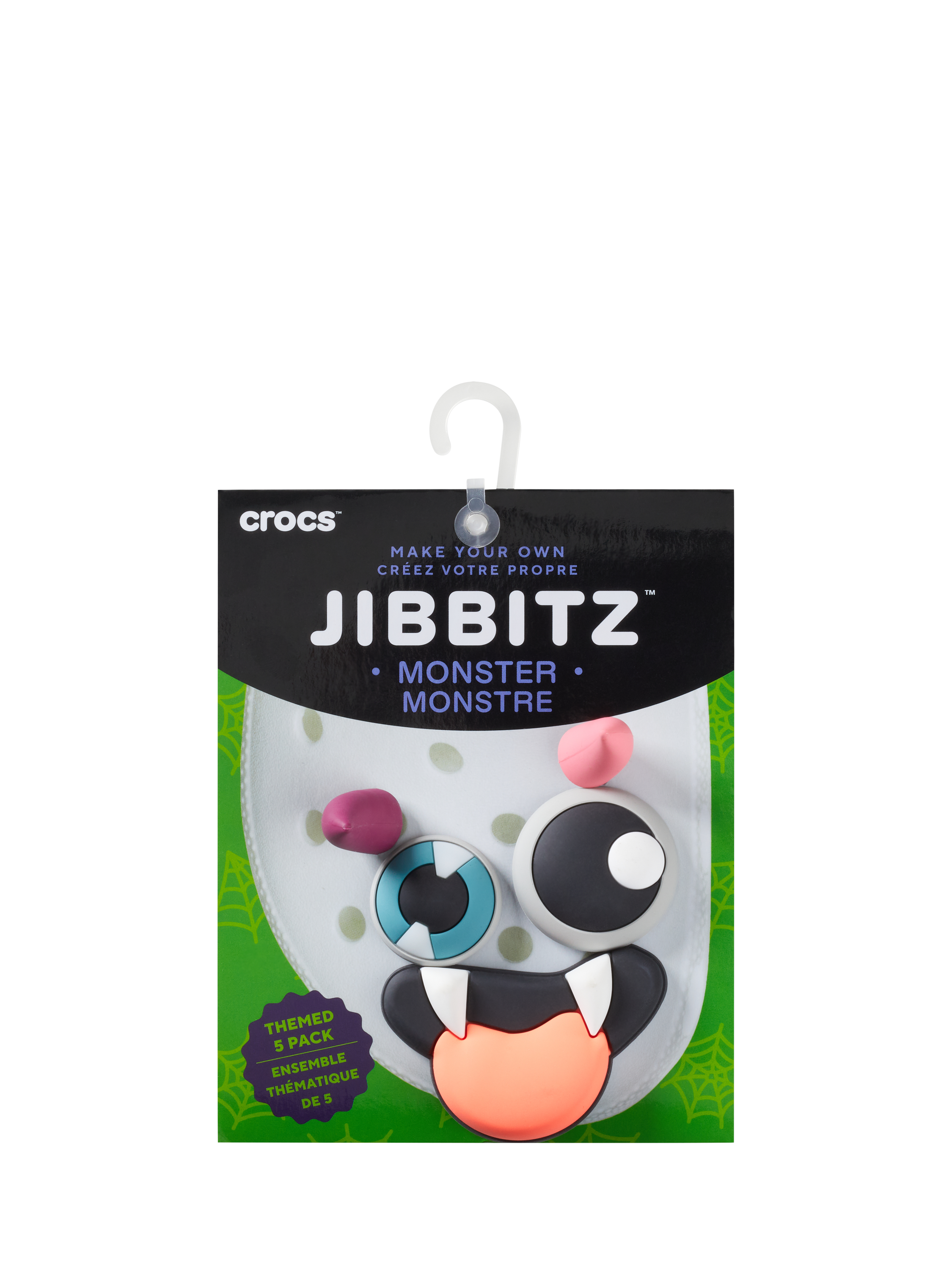 Product image 4 of 4, which shows Crocs Kids' Build Your Own Monster Jibbitz, Set of 5, Multi