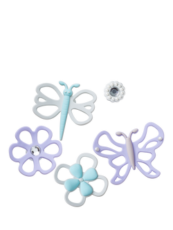 Crocs Kids' Cut-Out Jibbitz, Set of 5, Multi, Multi