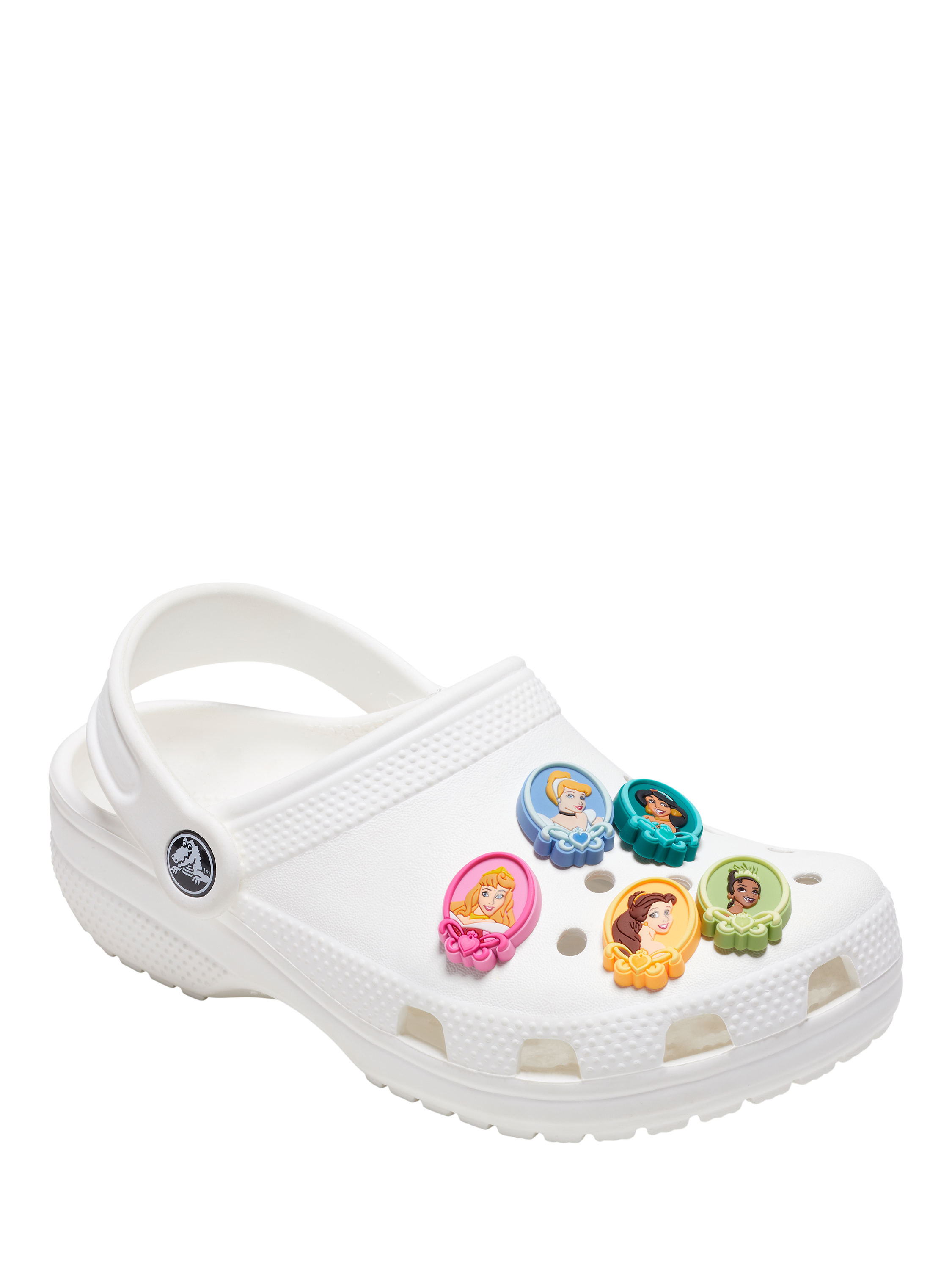 Product image 3 of 4, which shows Crocs Kids' Disney Princess Jibbitz, Set of 5, Multi