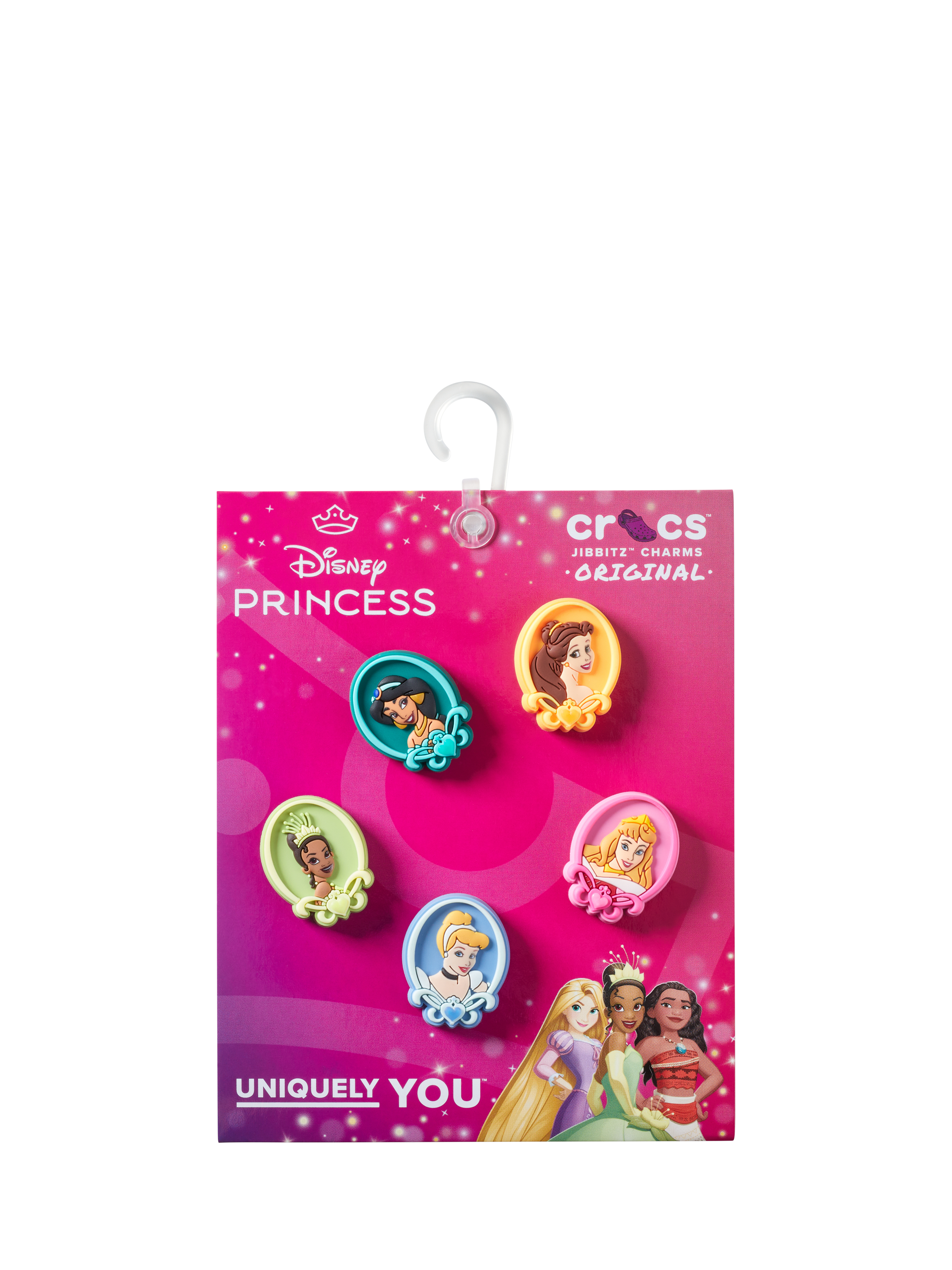 Product image 4 of 4, which shows Crocs Kids' Disney Princess Jibbitz, Set of 5, Multi