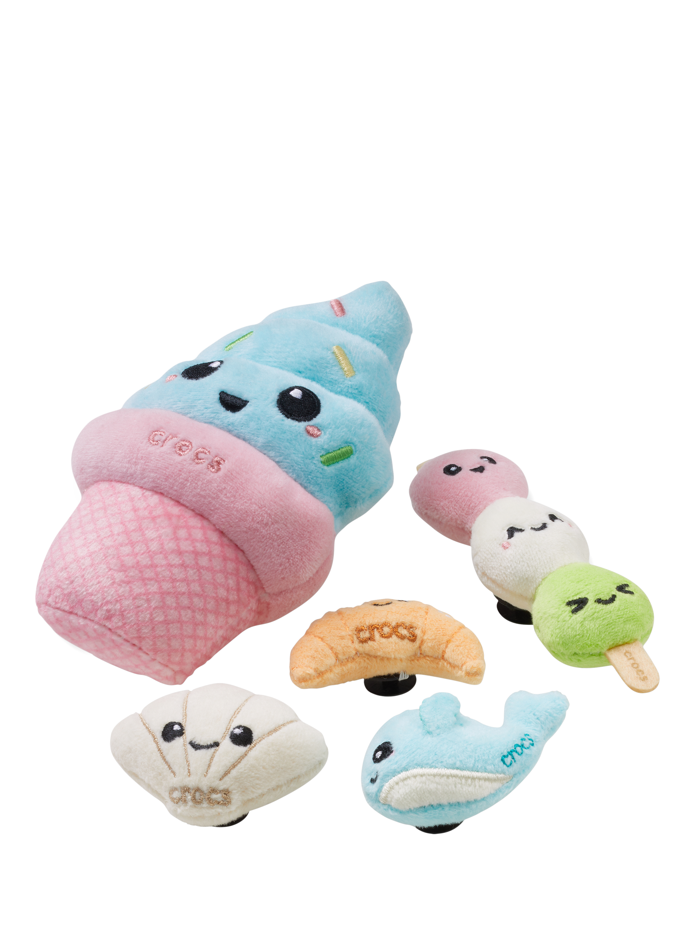 Product image 2 of 4, which shows Crocs Kids' Magical Plush Jibbitz, Set of 5, Multi