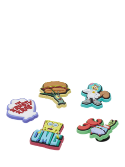 Crocs Kids' SpongeBob SquarePants Jibbitz, Set of 5, Multi - view 2, Multi