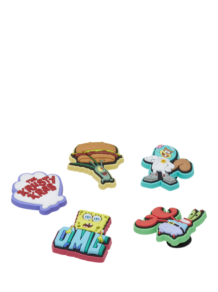Crocs Kids' SpongeBob SquarePants Jibbitz, Set of 5, Multi - view 2, Multi