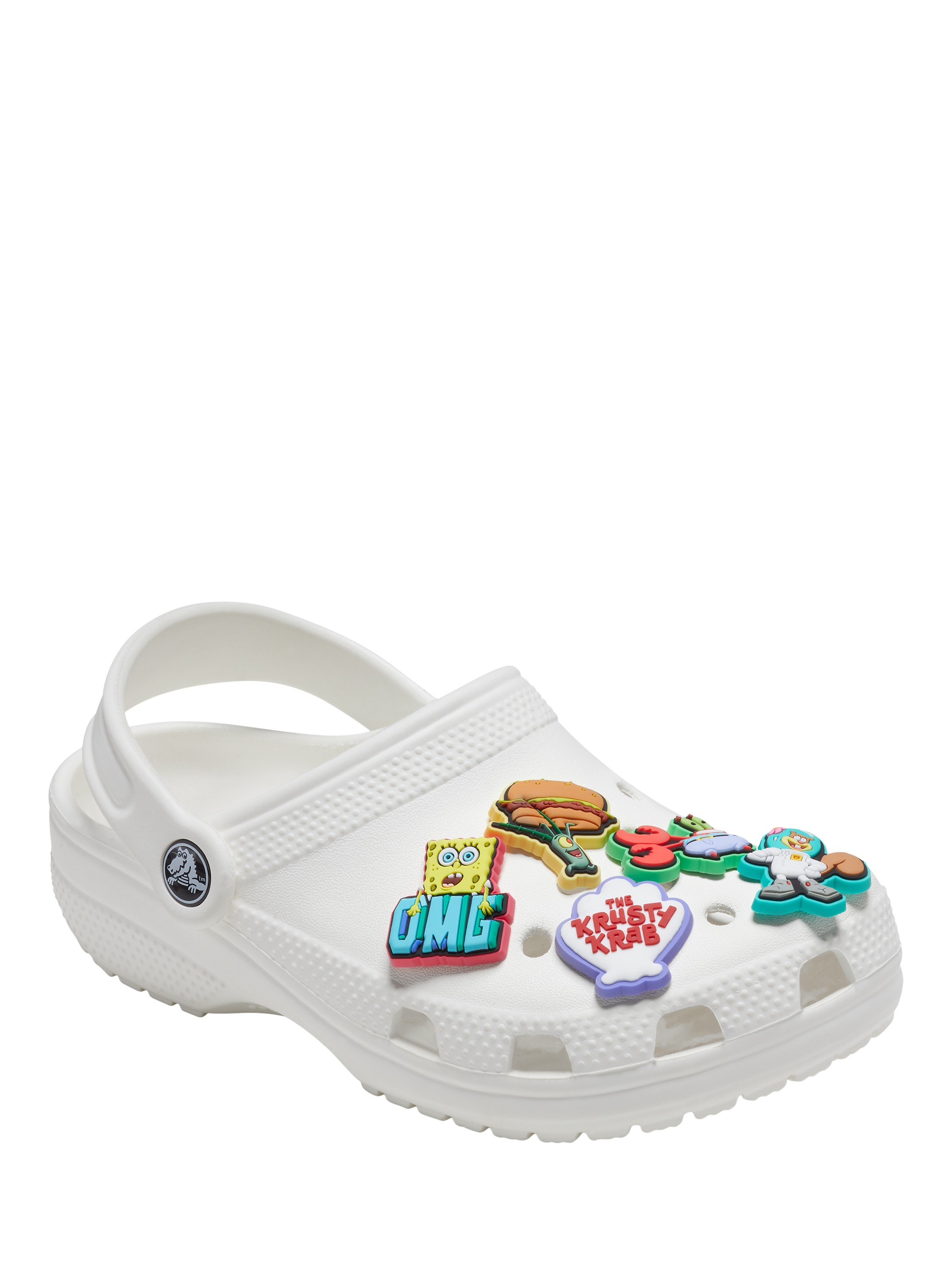 Product image 3 of 4, which shows Crocs Kids' SpongeBob SquarePants Jibbitz, Set of 5, Multi