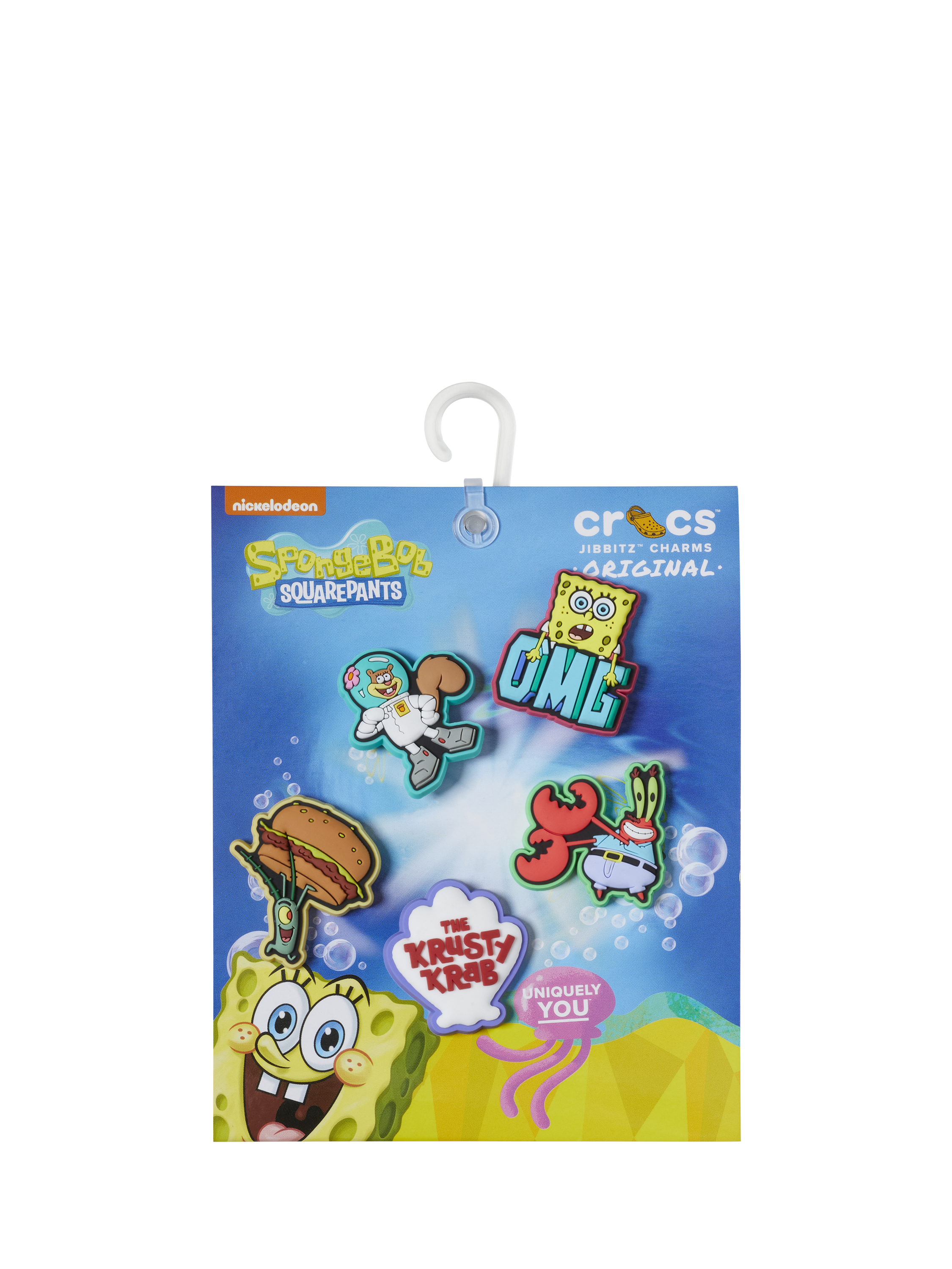Product image 4 of 4, which shows Crocs Kids' SpongeBob SquarePants Jibbitz, Set of 5, Multi