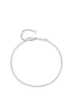 BARTLETT LONDON Men's Ball Chain Bracelet, Silver, Silver