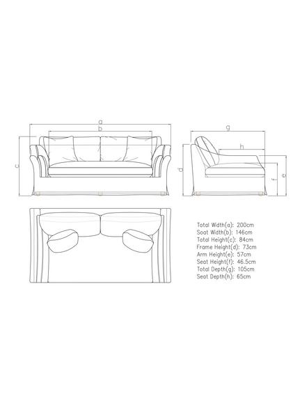 John Lewis Bude Large 3 Seater Sofa - view 2, Natural Native Linen