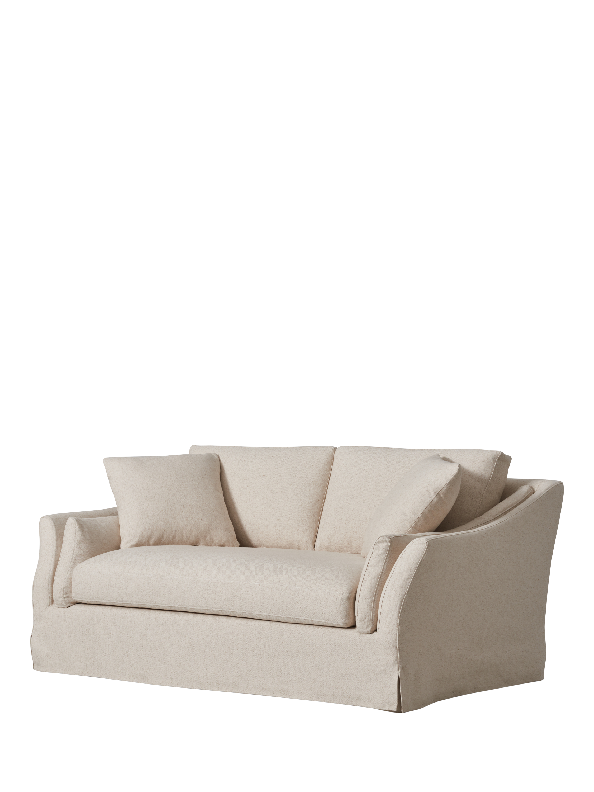 Bude Range, John Lewis Bude Medium 2 Seater Sofa, Natural Native Linen