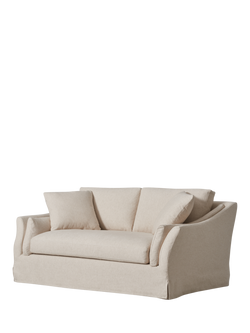 John Lewis Bude Medium 2 Seater Sofa, Easy Clean Natural Linen, Natural Native Linen