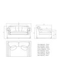 John Lewis Bude Medium 2 Seater Sofa, Easy Clean Natural Linen, Taupe Native Linen
