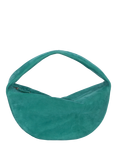 BY FAR Suede Maxi Cush Slouchy Shoulder Bag, Teal