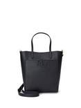Lauren Ralph Lauren Cameryn Pebbled Leather Small Tote Bag, Black