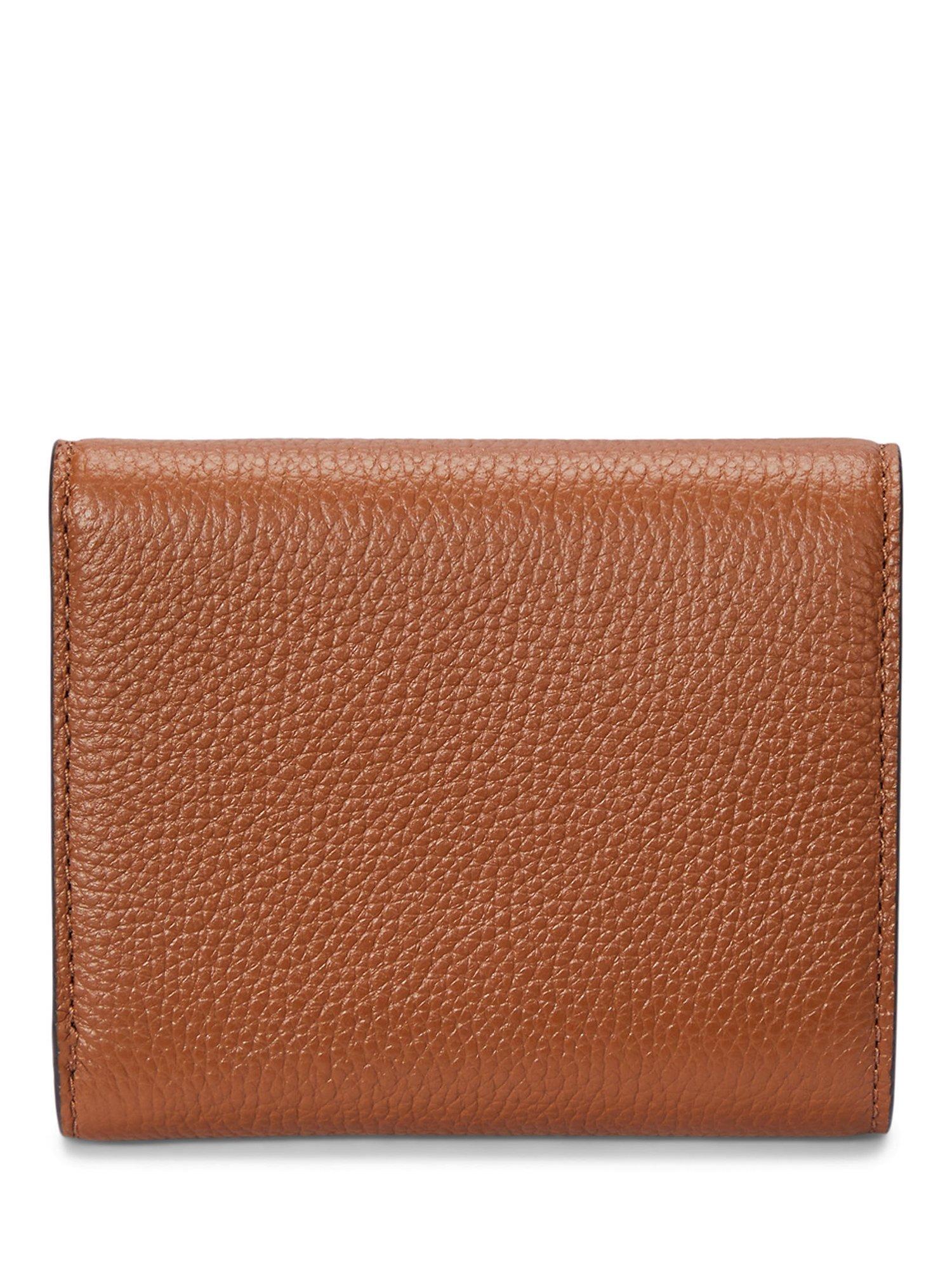 Product image 2 of 3, which shows Lauren Ralph Lauren Cameryn Small Pebbled Leather Wallet, Lauren Tan