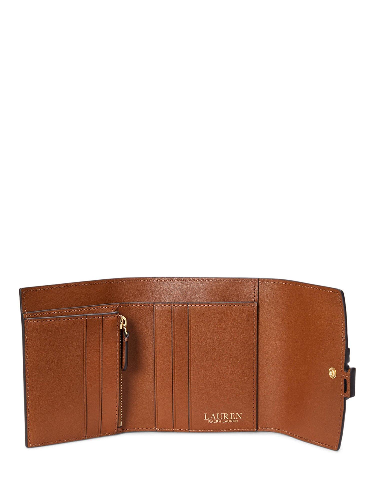 Product image 3 of 3, which shows Lauren Ralph Lauren Cameryn Small Pebbled Leather Wallet, Lauren Tan