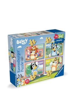 Bluey My First Puzzles 4 in a Box Jigsaw Set, Multi