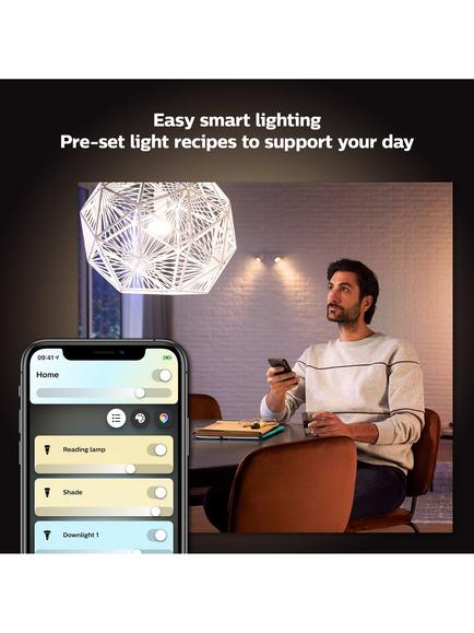 Philips Hue White Ambiance 4.2W GU10 Smart LED Bulb, Pack of 6 - view 2, White
