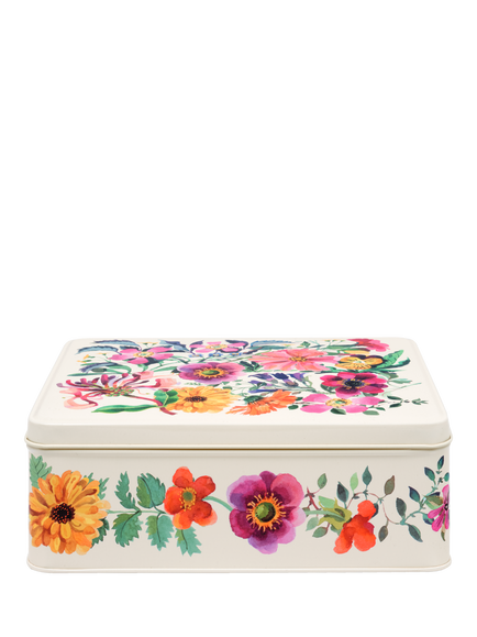 Emma Bridgewater Garden Flowers Rectangular Storage Tin, 2.1L, Multi